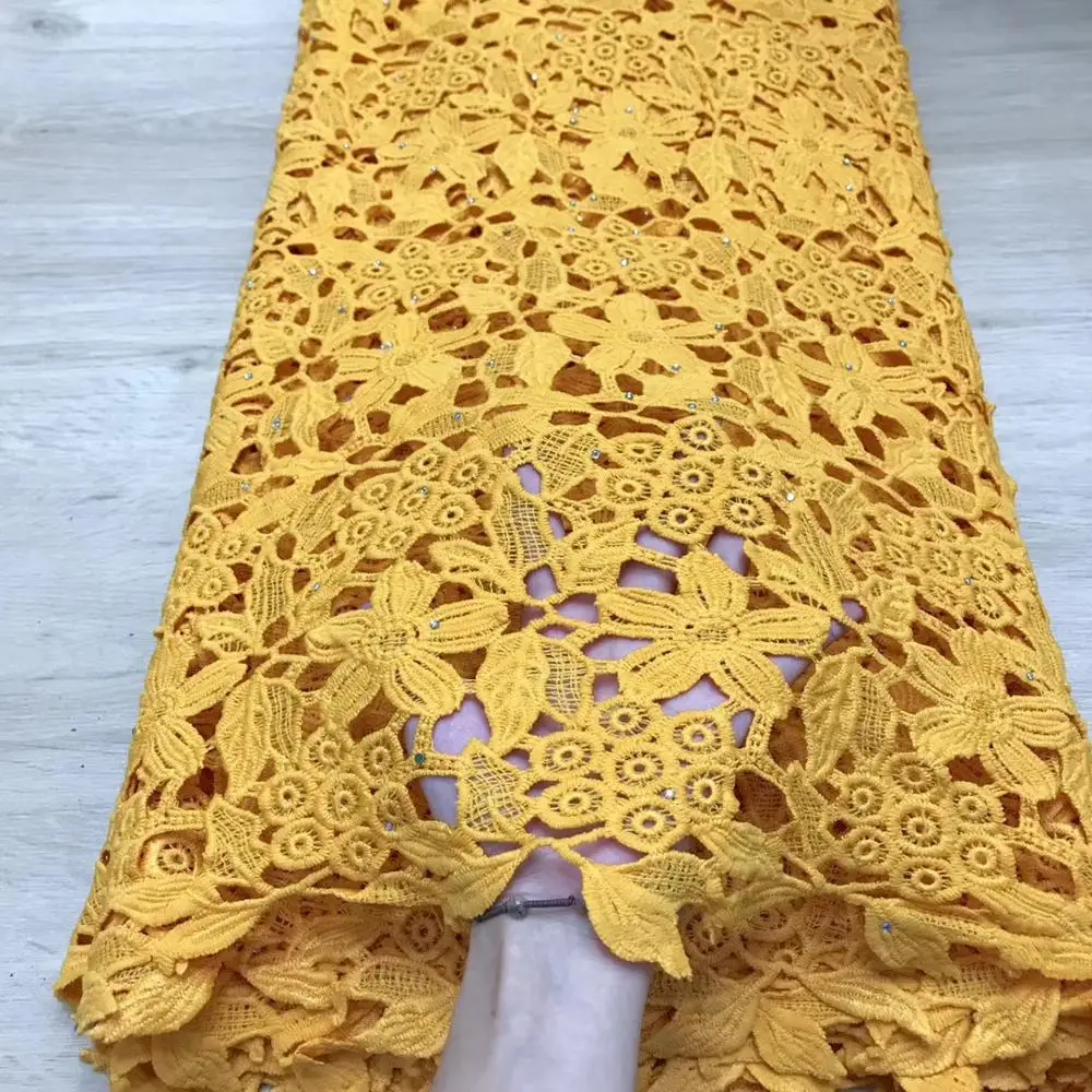 newarrival african milk silk lace fabric 5yards afrcian guipure lace stones water soluble lace fabric for dress JYSE291
newarrival african milk silk lace fabric 5yards afrcian guipure lace stones water soluble lace fabric for dress JYSE291