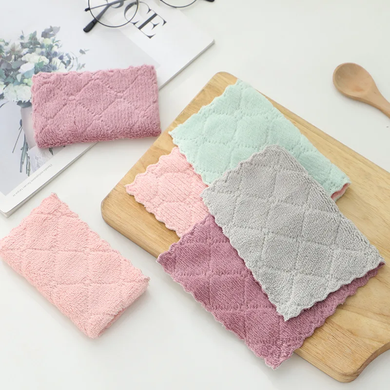 10 pcs high quality Coral fleece kitchen rag super water absorption absorption shedding family multifunctional cleaning cloth
10 pcs high quality Coral fleece kitchen rag super water absorption absorption shedding family multifunctional cleaning cloth