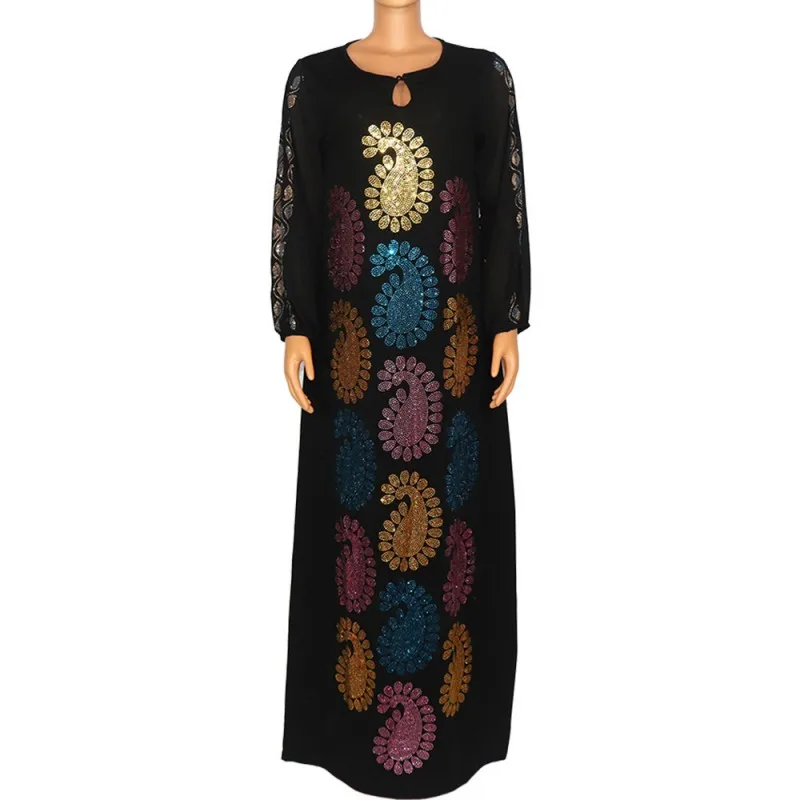 Abaya Muslim Maxi Dress Women Stick Colors Diamond Full Sleeve Dubai Islamic Robes Boubou 2021 Fashion New Ramadan Eid Vestidos 
Abaya Muslim Maxi Dress Women Stick Colors Diamond Full Sleeve Dubai Islamic Robes Boubou 2021 Fashion New Ramadan Eid Vestidos