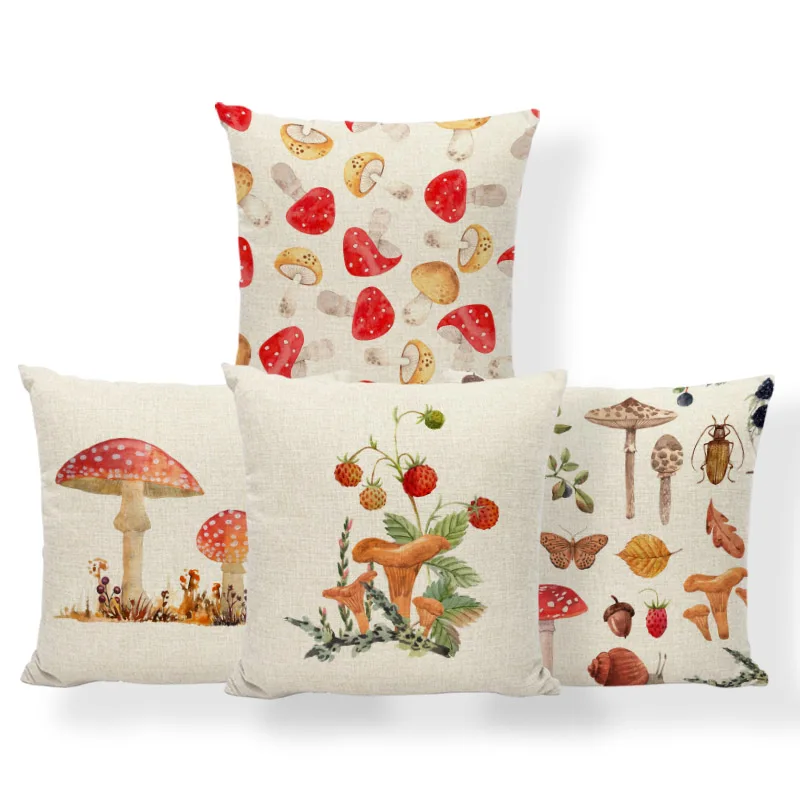 Personalized Fun Pillowcase Mushroom Leaf Snail Square Cartoon Cushion Cover Home Decoration Sofa 45*45Cm Polyester Linen Pillow
Personalized Fun Pillowcase Mushroom Leaf Snail Square Cartoon Cushion Cover Home Decoration Sofa 45*45Cm Polyester Linen Pillow