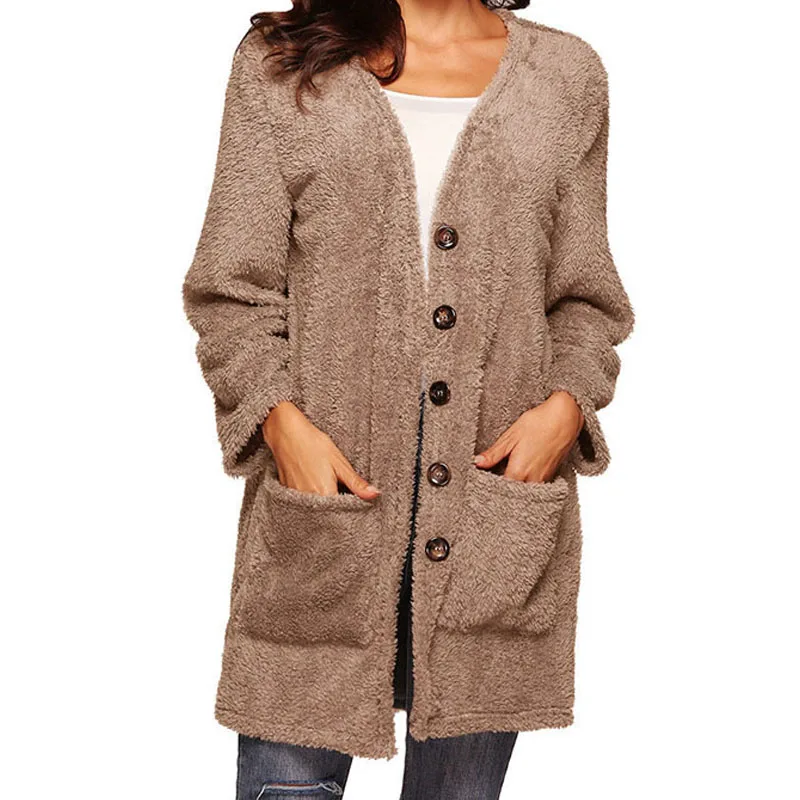 Autumn Winter Faux Fur Coat Women pockets long sleeve single breasted mid-Length overcoats casual plush cardigan
Autumn Winter Faux Fur Coat Women pockets long sleeve single breasted mid-Length overcoats casual plush cardigan