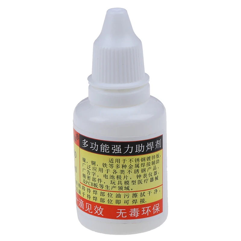 15-50ml Liquid Solders Strong solder Multifunctional metal welding flux Strong flux stainless steel Fast welding One drop works
15-50ml Liquid Solders Strong solder Multifunctional metal welding flux Strong flux stainless steel Fast welding One drop works