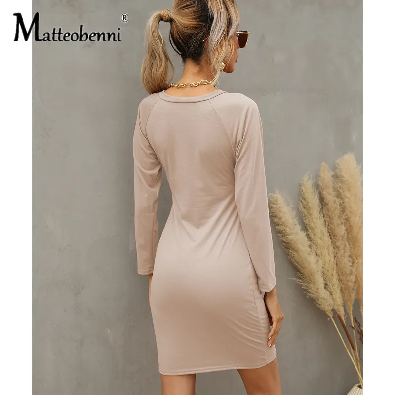 Spring Autumn Women Fashion Sexy Slim Solid Dress Female Casual Streetwear Long Sleeve V Neck Pullover 3XL Plus Size Mini Dress
Spring Autumn Women Fashion Sexy Slim Solid Dress Female Casual Streetwear Long Sleeve V Neck Pullover 3XL Plus Size Mini Dress