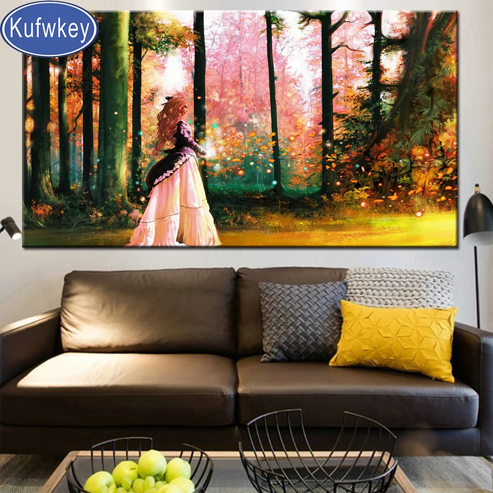 Full Square Drill fantasy Anime girl forest landscape 5D DIY Diamond Painting Embroidery diamond mosaic puzzle Cross Stitch,
Full Square Drill fantasy Anime girl forest landscape 5D DIY Diamond Painting Embroidery diamond mosaic puzzle Cross Stitch,