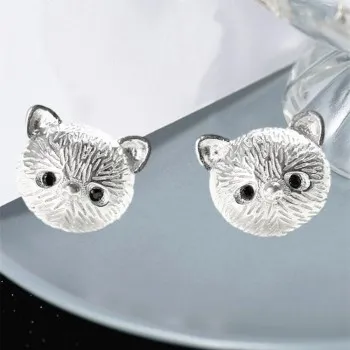 Cute cat earrings female Japanese and Korean version of simple, small and sweet diamond-studded cat earrings jewelry E3415
Cute cat earrings female Japanese and Korean version of simple, small and sweet diamond-studded cat earrings jewelry E3415