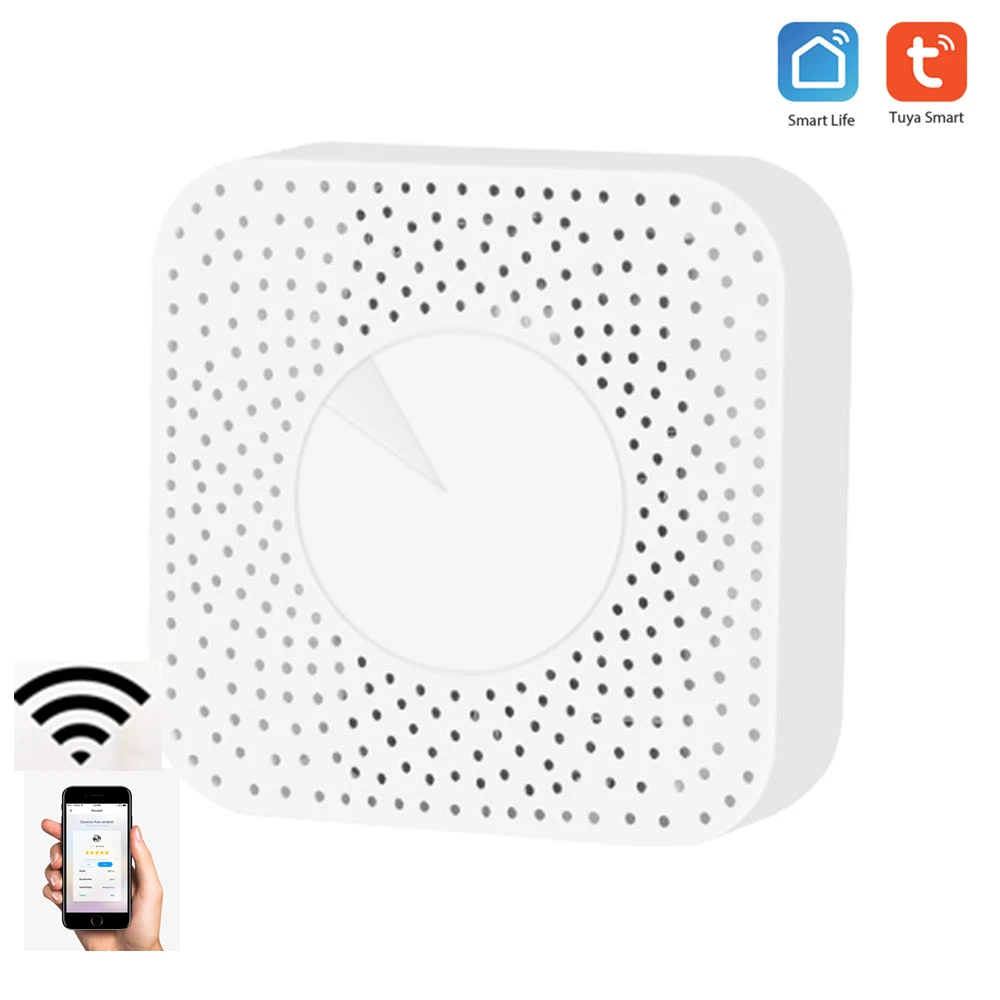 Tuya WiFi Air Quality Monitor 6-in-1 CO2 Meter Tester PM2.5 Formaldehyde TVOC CO2 Temperature Humidity Detector for Home Office
Tuya WiFi Air Quality Monitor 6-in-1 CO2 Meter Tester PM2.5 Formaldehyde TVOC CO2 Temperature Humidity Detector for Home Office