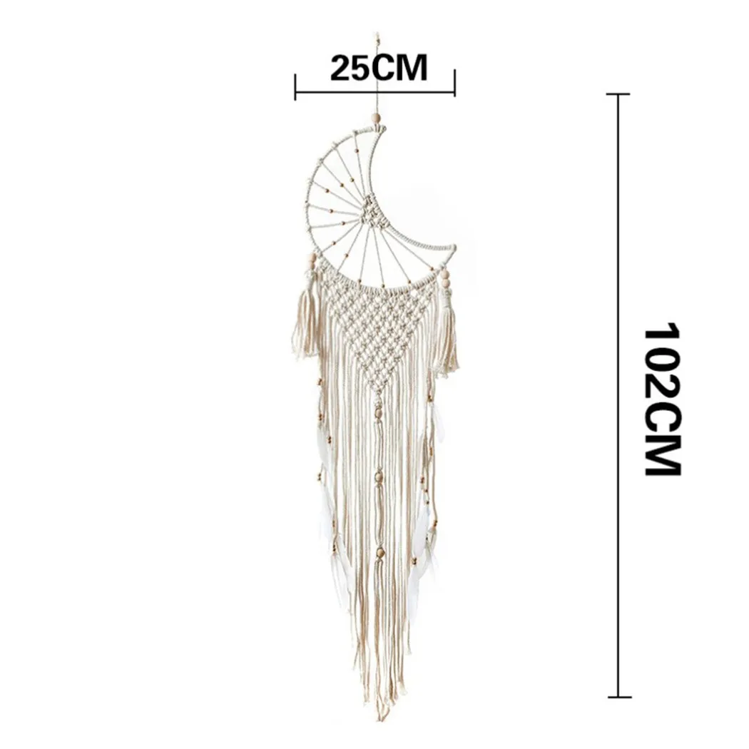 Bohemian Tassel Macrame Woven Wall Hanging Tapestry Ornament Moon Handmade NEW Macrame Wall Hanging Tapestry Cotton Rope Tassel
Bohemian Tassel Macrame Woven Wall Hanging Tapestry Ornament Moon Handmade NEW Macrame Wall Hanging Tapestry Cotton Rope Tassel
