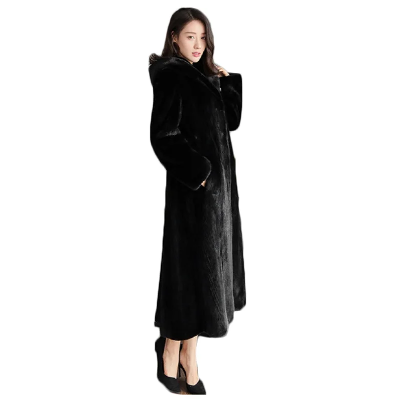 Long Fur Coat 2022 Winter New Fashion Imitation Mink Fur Coats Black S-6XL Thick Warmth Hooded Jackets Women Clothing Elegant
Long Fur Coat 2022 Winter New Fashion Imitation Mink Fur Coats Black S-6XL Thick Warmth Hooded Jackets Women Clothing Elegant