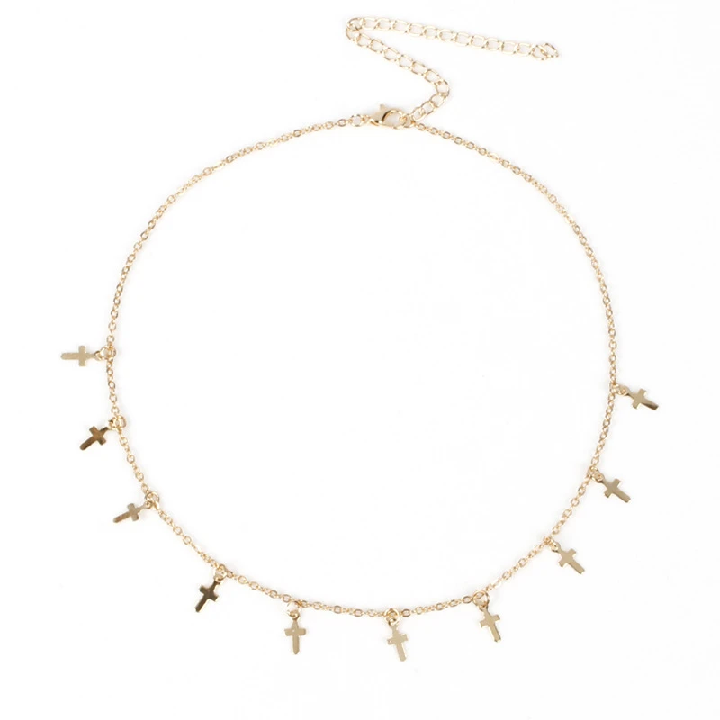 Simple Classic Cross Tassel Pendant Choker Necklace Creative Charming Women's Gold Clavicle Chain Christian Jewelry Gifts
Simple Classic Cross Tassel Pendant Choker Necklace Creative Charming Women's Gold Clavicle Chain Christian Jewelry Gifts