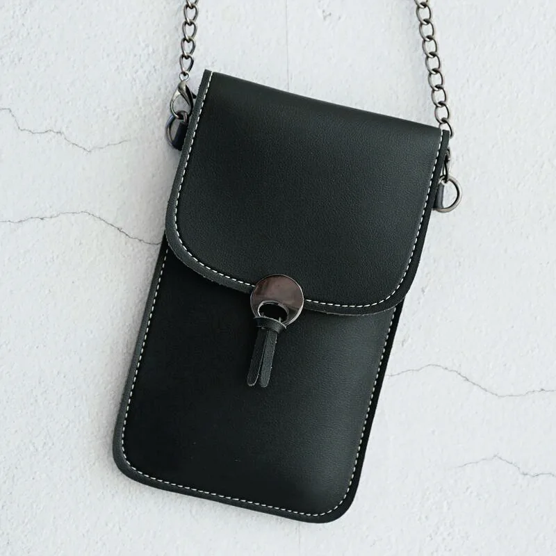 New Metal Chain Women's Simple Vertical Transparent Touch Screen Single Shoulder Diagonal Messenger Student Female's Mobile Bag
New Metal Chain Women's Simple Vertical Transparent Touch Screen Single Shoulder Diagonal Messenger Student Female's Mobile Bag