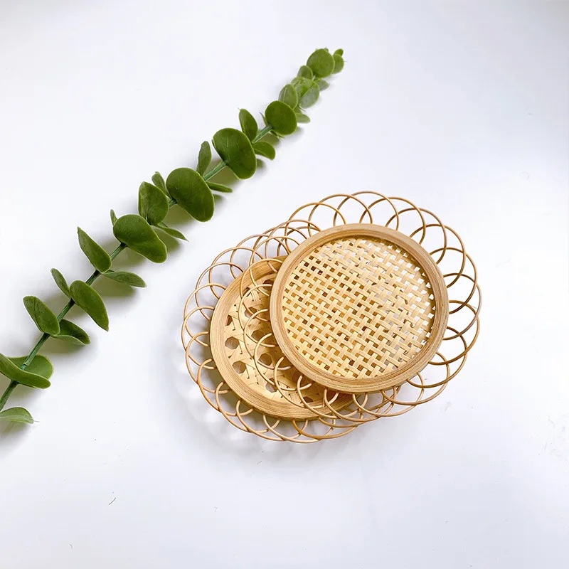 INS Bloggers Same Style Rattan Coaster Hand-Woven Lace Teacup Mat Bamboo Woven Cup Heat Proof Mat Photo Props
INS Bloggers Same Style Rattan Coaster Hand-Woven Lace Teacup Mat Bamboo Woven Cup Heat Proof Mat Photo Props
