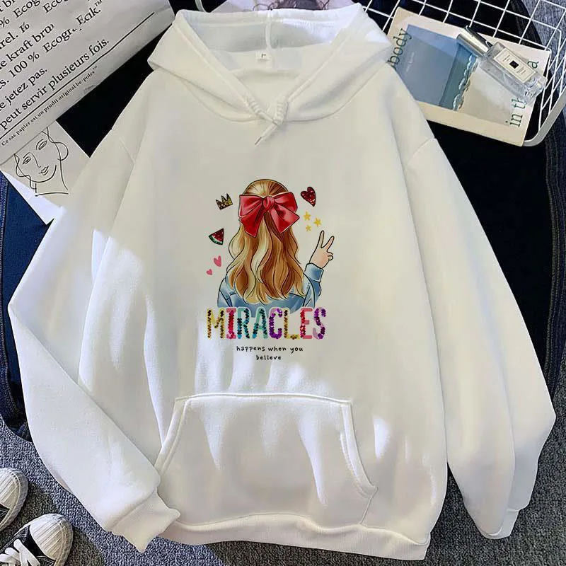 Fashion Hoodies Kawaii Beauty Girl Cartoon Print Women's Sweatshirt Oversized Hoodie Long-sleeved Hoody Pullover with Pocket
Fashion Hoodies Kawaii Beauty Girl Cartoon Print Women's Sweatshirt Oversized Hoodie Long-sleeved Hoody Pullover with Pocket