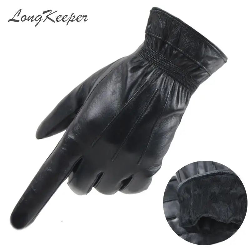 LongKeeper Genuine Leather Touch Screen Gloves Men Sheepskin Driving Gloves Winter Warm Full Finger Mittens Guantes Black Luvas
LongKeeper Genuine Leather Touch Screen Gloves Men Sheepskin Driving Gloves Winter Warm Full Finger Mittens Guantes Black Luvas