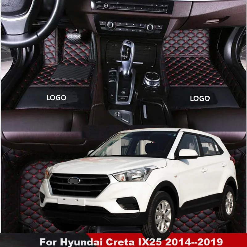 Автомобильные коврики для Hyundai Creta IX25 2014 2015 2016 2017 2018 2019, аксессуары для салона автомобиля, кожаные водонепроницаемые автостайлинг
Автомобильные коврики для Hyundai Creta IX25 2014 2015 2016 2017 2018 2019, аксессуары для салона автомобиля, кожаные водонепроницаемые автостайлинг