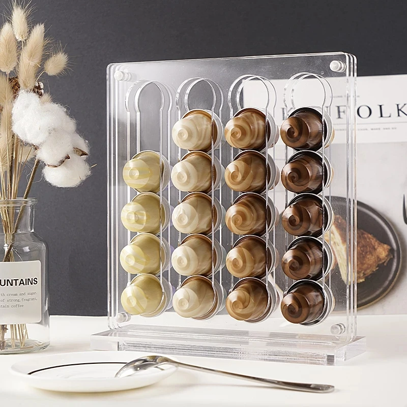 Transparent New Acrylic Nespresso Coffee Pods Holder Display Rack Coffee Capsule Stand Kitchen Capsule Storage Rack
Transparent New Acrylic Nespresso Coffee Pods Holder Display Rack Coffee Capsule Stand Kitchen Capsule Storage Rack