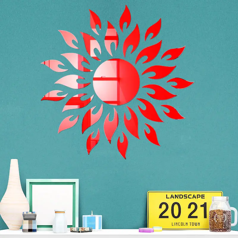 Fashion Sunshine clock Frame Wall Stickers Mirror Surface Wall Decals Children Bedroom 3D DIY Wall Decoration Detachable Art
Fashion Sunshine clock Frame Wall Stickers Mirror Surface Wall Decals Children Bedroom 3D DIY Wall Decoration Detachable Art