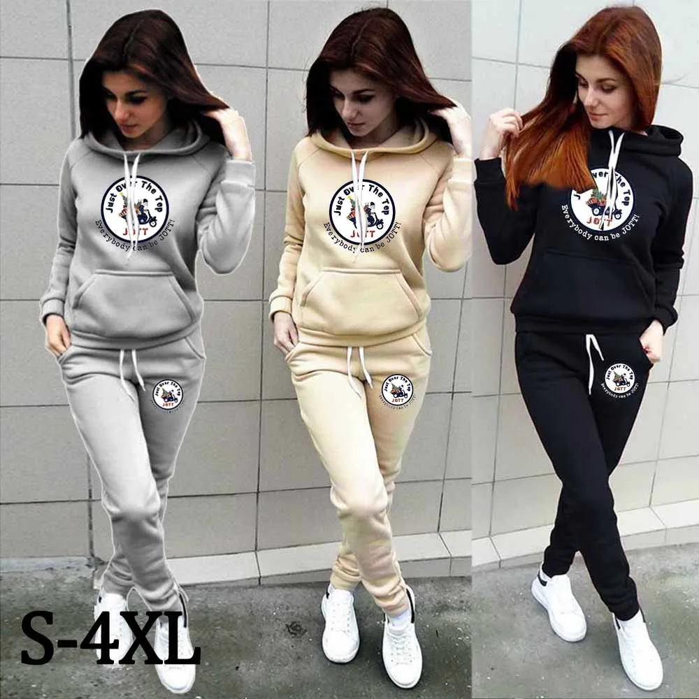 2021 New JOTT Printed Women's Tracksuit Hooded Tops + Trouser 2 Pcs Spring and Autumn High Quality Hoodies Set Woman Sports Kit
2021 New JOTT Printed Women's Tracksuit Hooded Tops + Trouser 2 Pcs Spring and Autumn High Quality Hoodies Set Woman Sports Kit
