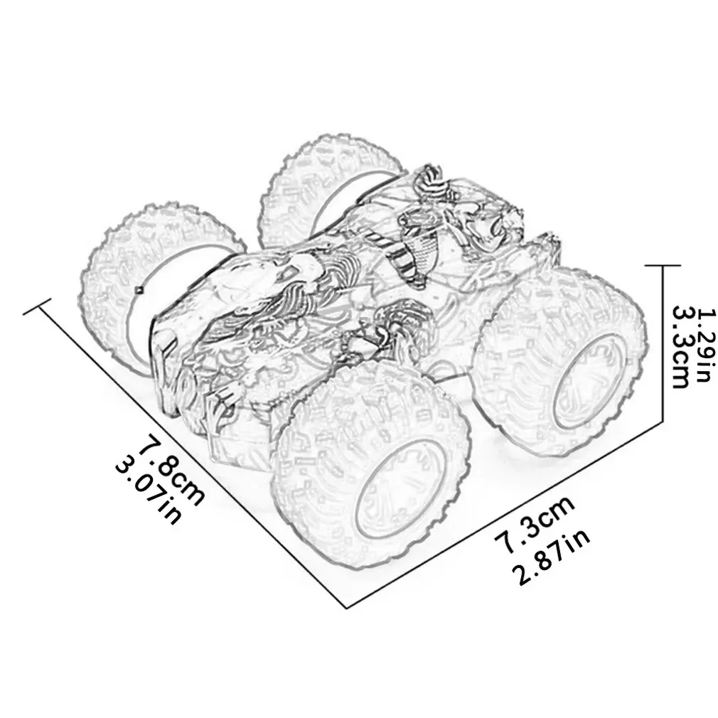 Inertia-Double Side Stunt Graffiti Car Off Road Model Car Vehicle Kids Toy Gift 2021 New Model of children's Gift Toy Car
Inertia-Double Side Stunt Graffiti Car Off Road Model Car Vehicle Kids Toy Gift 2021 New Model of children's Gift Toy Car