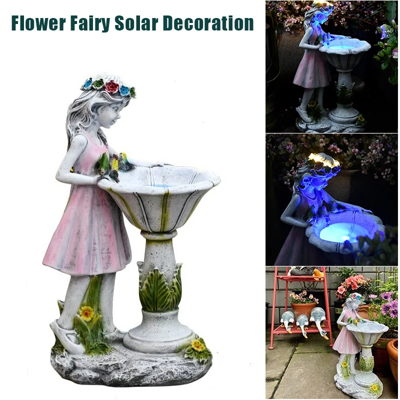 Flower Fairy Solar Decoration Resin Garden Statue Solar Power Glow in the Dark Yard Outdoor Sculpture Dropshipping
Flower Fairy Solar Decoration Resin Garden Statue Solar Power Glow in the Dark Yard Outdoor Sculpture Dropshipping
