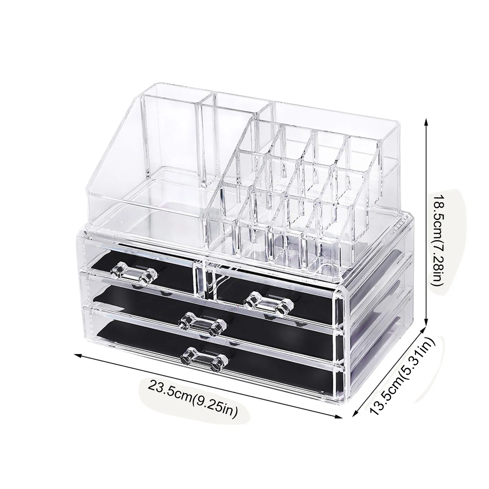 40# Clear Acrylic Makeup Organizer Large-capacity Desktop Storage Box Multifunctional Multi-compartment Cosmetics Storage Boxes
40# Clear Acrylic Makeup Organizer Large-capacity Desktop Storage Box Multifunctional Multi-compartment Cosmetics Storage Boxes