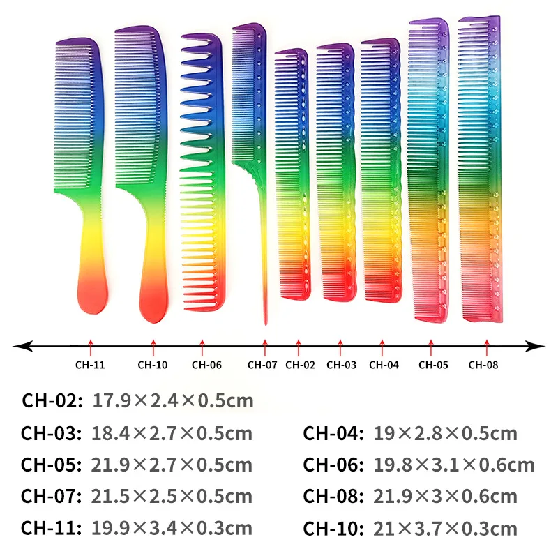 Barbertop New Rainbow Barber Comb Hair Cutting Comb Color Transparent Hair Stylist Barber Tools
Barbertop New Rainbow Barber Comb Hair Cutting Comb Color Transparent Hair Stylist Barber Tools