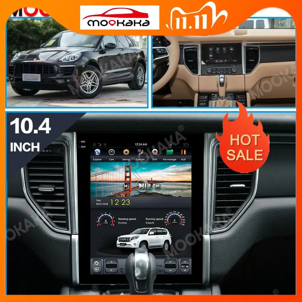 Tesla Style Screen Android 9.0 64G Car Radio GPS Navigation For Porsche Macan 2014 - 2017 Auto Stereo Multimedia Player Headunit
Tesla Style Screen Android 9.0 64G Car Radio GPS Navigation For Porsche Macan 2014 - 2017 Auto Stereo Multimedia Player Headunit