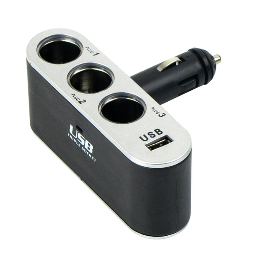 3 In 1 USB Cigarette Lighter Car Charger 3 Way Multi Socket Car Cigarette Lighter Splitter with USB Plug Charger
3 In 1 USB Cigarette Lighter Car Charger 3 Way Multi Socket Car Cigarette Lighter Splitter with USB Plug Charger