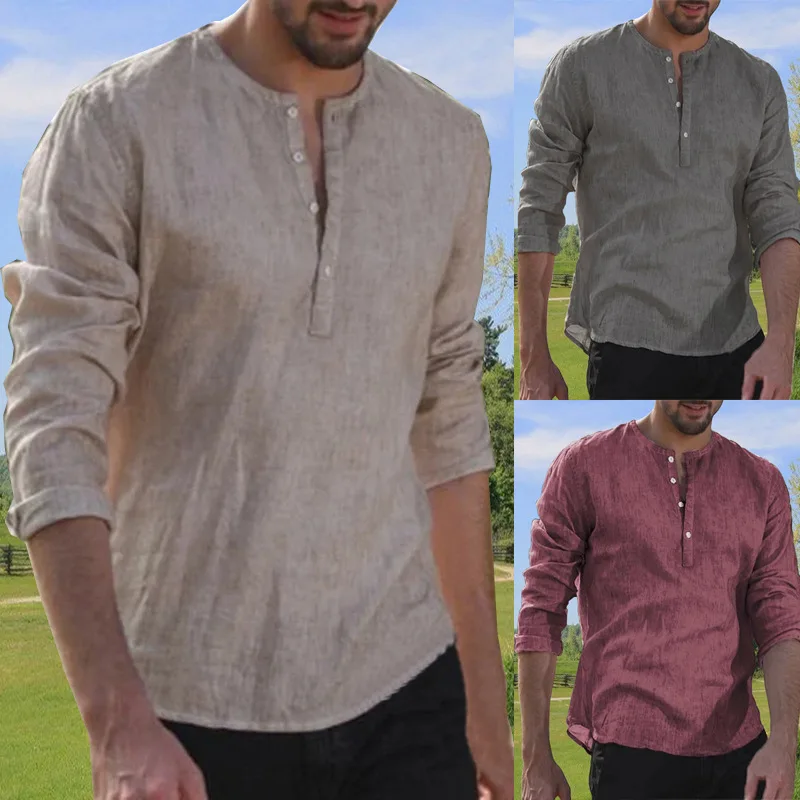 Men Cottagecore Solid Button Up Shirts Long Sleeve for Autumn Fashion Tops
Men Cottagecore Solid Button Up Shirts Long Sleeve for Autumn Fashion Tops