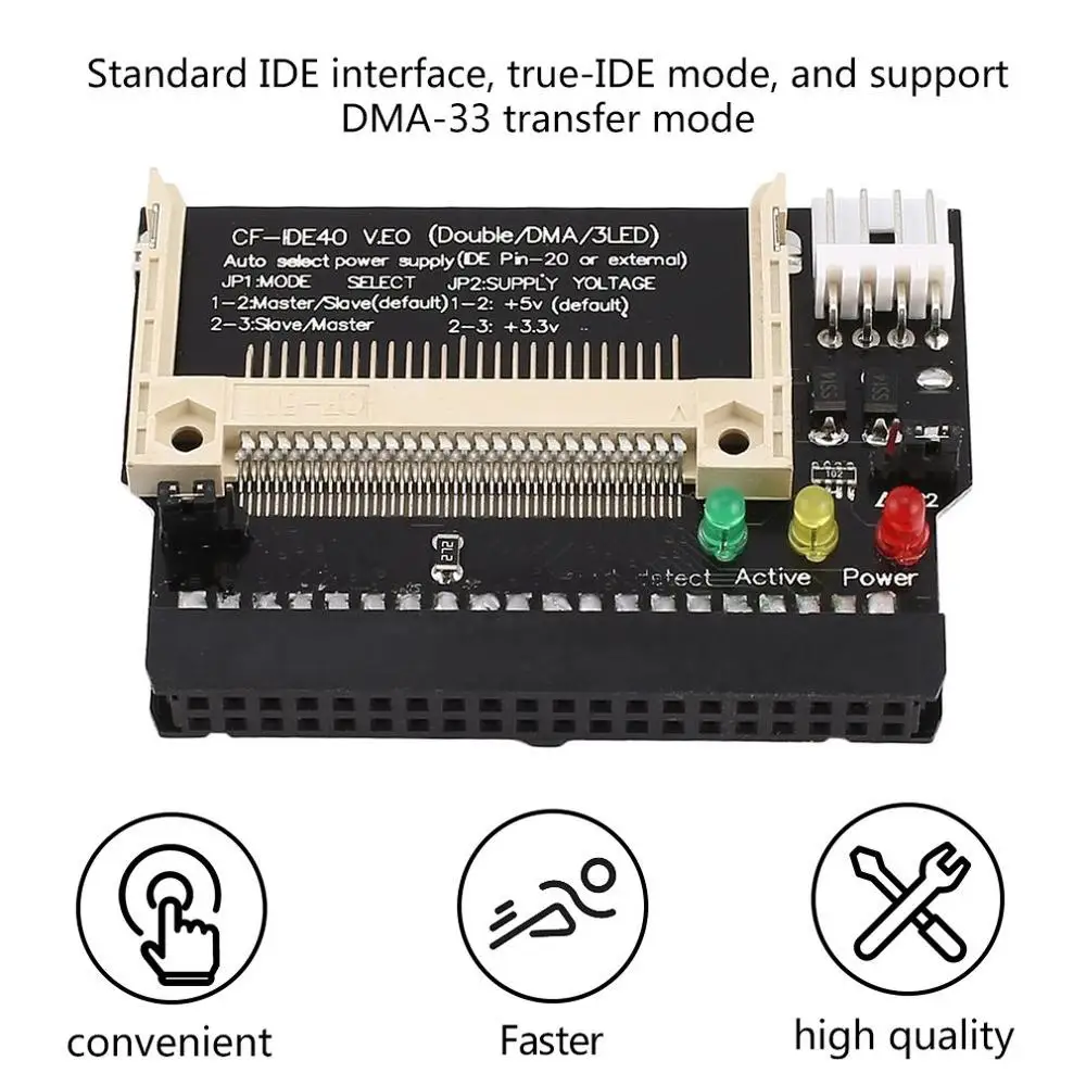Compact Flash CF до 3 5 женский 40 контактный IDE загрузочный адаптер конвертер карты