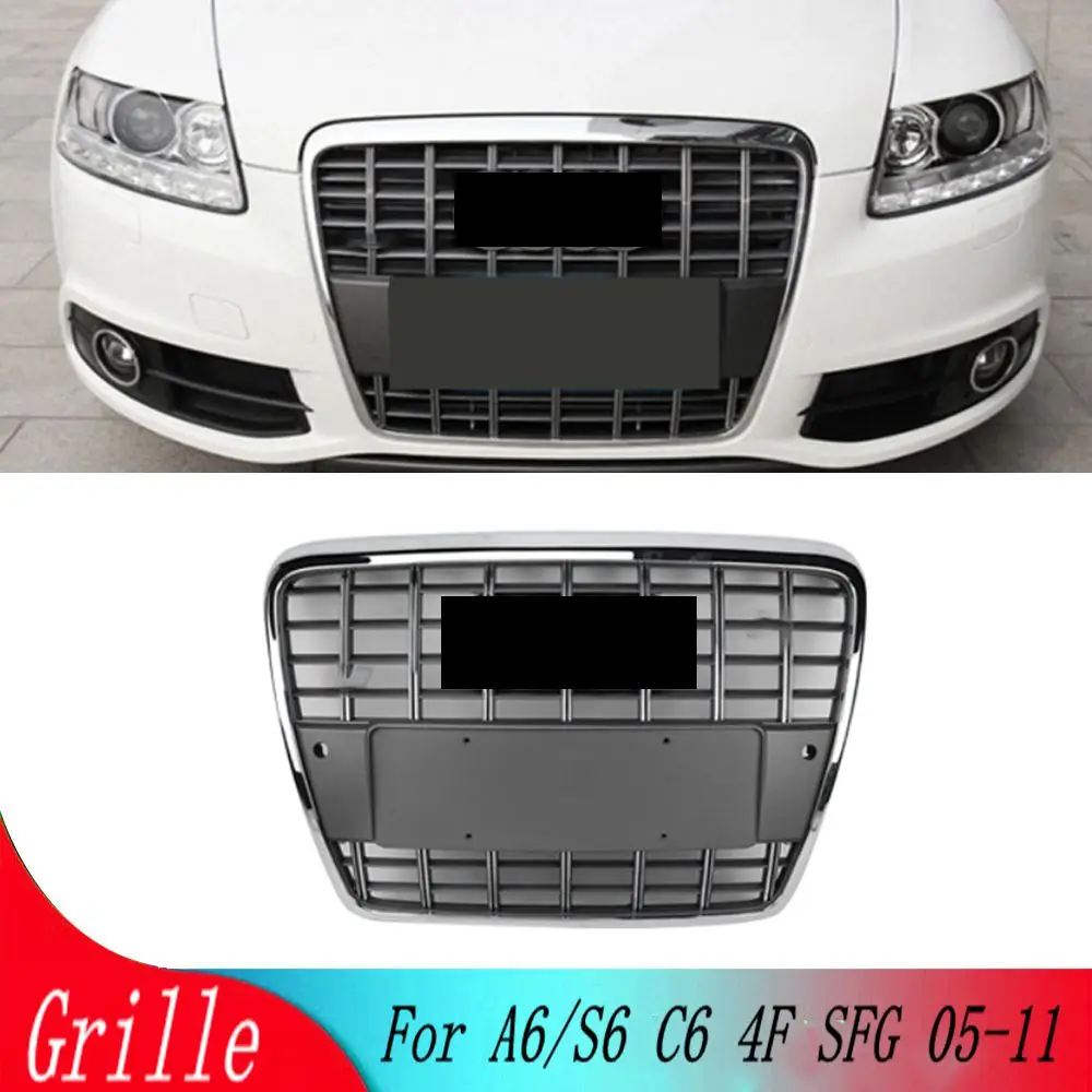 Для Audi A6 /S6 C6 2005 2006 2007 2008 2009 2010 2011 Автомобильный аксессуар Решетка переднего бампера Центральная панель Стайлинг верхний гриль 05-11
Для Audi A6 /S6 C6 2005 2006 2007 2008 2009 2010 2011 Автомобильный аксессуар Решетка переднего бампера Центральная панель Стайлинг верхний гриль 05-11