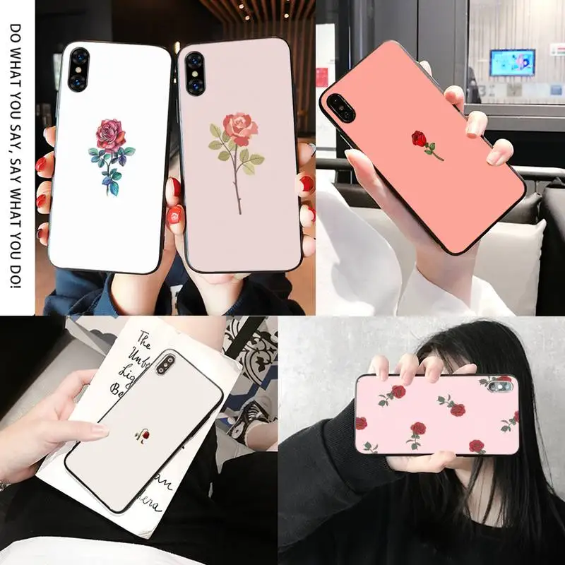Розовый чехол для телефона iphone XS 11 11Pro 5 5s SE 6 6s плюс 7 8 2020 | Мобильные телефоны и