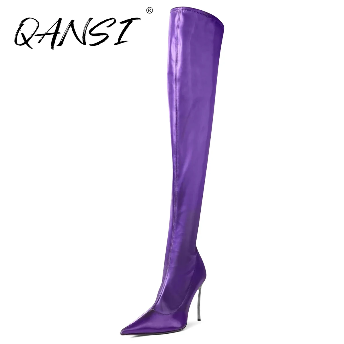 Sexy Point Toe Stiletto Over The Knee Boot for Women Solid Color Stain High Boost Women Design Zip Supr High Heel Boots Woman
Sexy Point Toe Stiletto Over The Knee Boot for Women Solid Color Stain High Boost Women Design Zip Supr High Heel Boots Woman