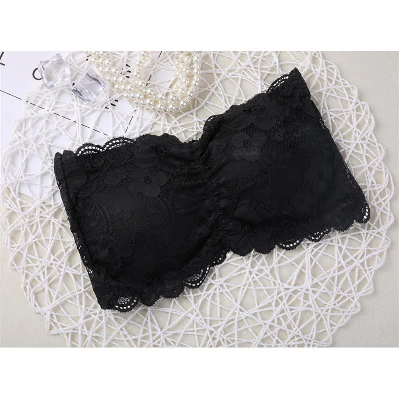 Sexy Women's Intimates Thin Tube Tops Elastic Strapless Bra Lace Tube Top Bandeau Crop Seamless Padded Underwear
Sexy Women's Intimates Thin Tube Tops Elastic Strapless Bra Lace Tube Top Bandeau Crop Seamless Padded Underwear