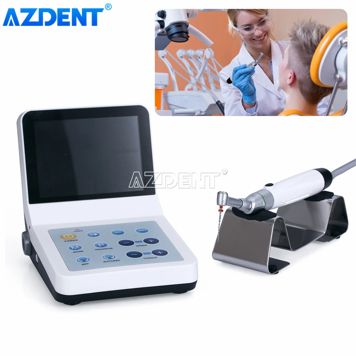 AZDENT Dental Endo Motor Endodontic Treatment R-SMART PLUS Root Canal Length Measuring Enlargement 4 Models
AZDENT Dental Endo Motor Endodontic Treatment R-SMART PLUS Root Canal Length Measuring Enlargement 4 Models