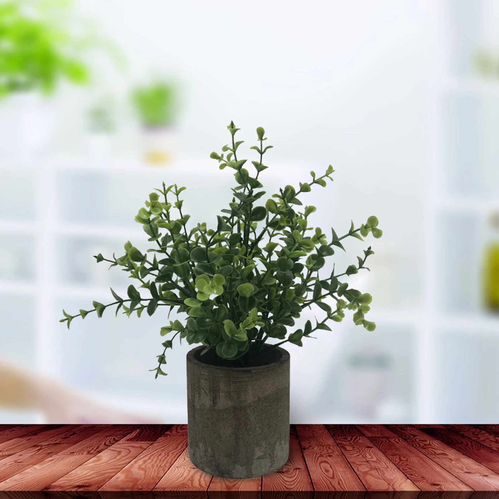 Mini Artificial Eucalyptus Plants with Pot for Office Desk, Fake Plant with Plastic Pots for Home, Shower Rooms Decoration
Mini Artificial Eucalyptus Plants with Pot for Office Desk, Fake Plant with Plastic Pots for Home, Shower Rooms Decoration