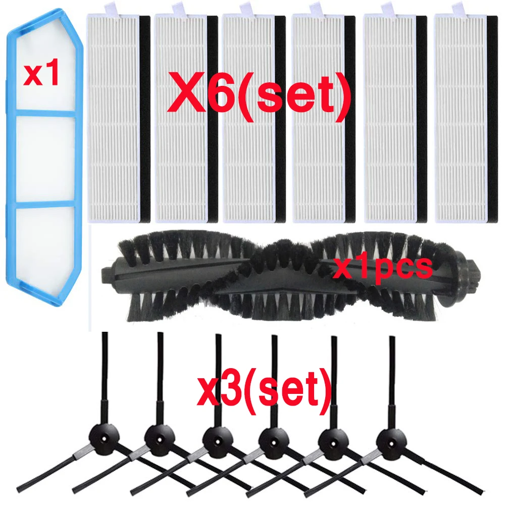 ilife A4s A40 Robot Vacuum Cleaner Replacement accessories Parts Kits- Filter Main Brush Side Brushes ILIFE A4 a4s
ilife A4s A40 Robot Vacuum Cleaner Replacement accessories Parts Kits- Filter Main Brush Side Brushes ILIFE A4 a4s
