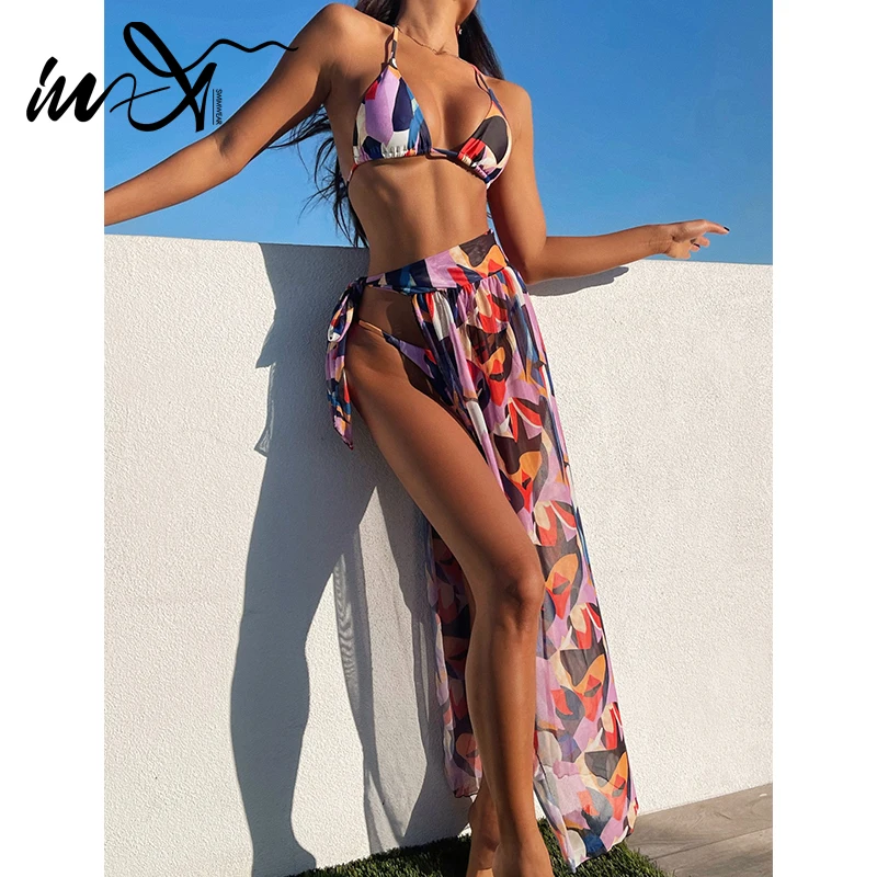 In-X Sexy bikini 2021 Triangle swimsuit women String halter swimwear female Skirts 3 pieces set Color block bathing suit summer
In-X Sexy bikini 2021 Triangle swimsuit women String halter swimwear female Skirts 3 pieces set Color block bathing suit summer