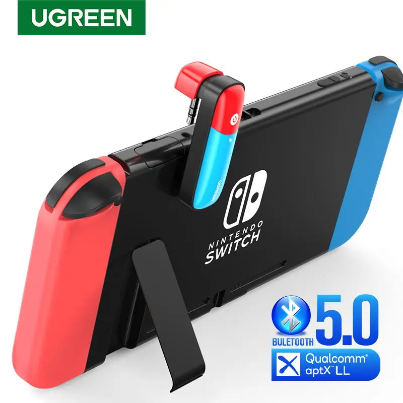 Bluetooth 5 0 передатчик Ugreen аудио адаптер 3 мм для Nintendo Switch Lite APTX LL с низкой задержкой
