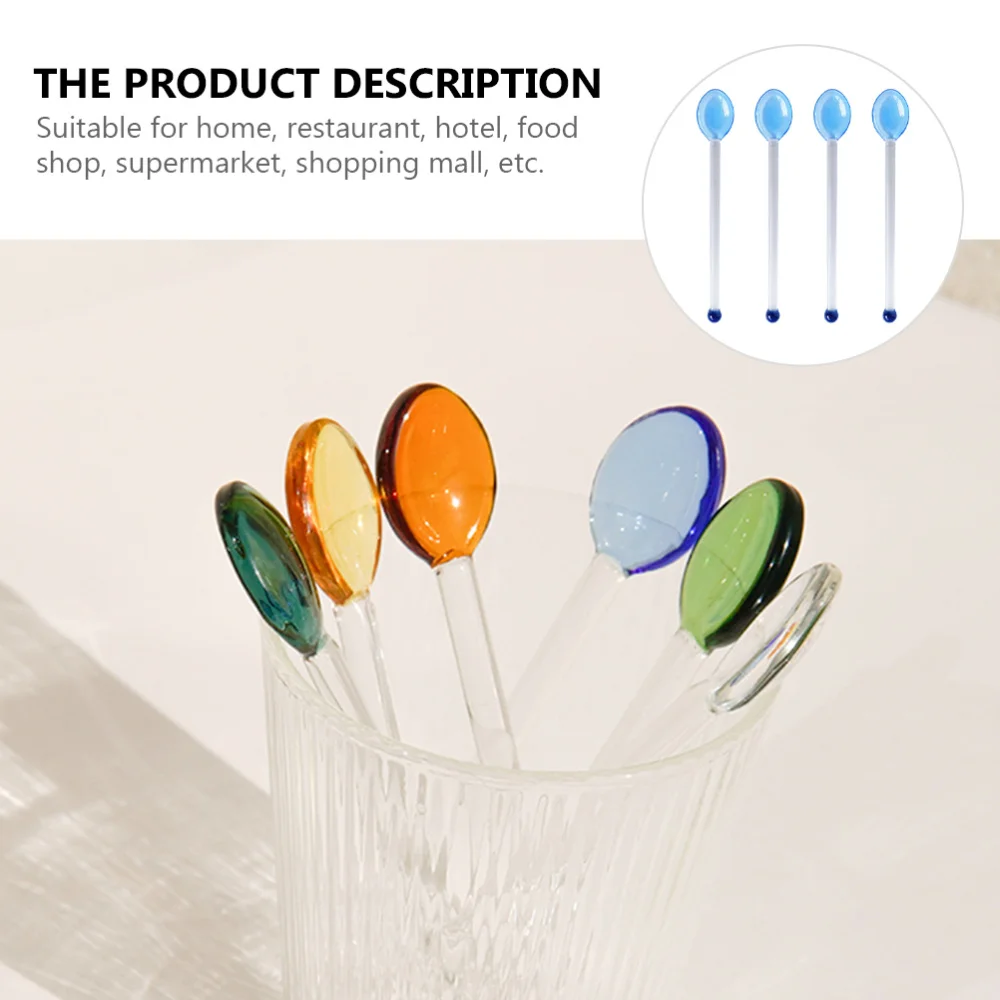 4 Pcs Creative Glass Coffee Spoons Dessert Scoop Cake Scoop for Home Cafe
4 Pcs Creative Glass Coffee Spoons Dessert Scoop Cake Scoop for Home Cafe