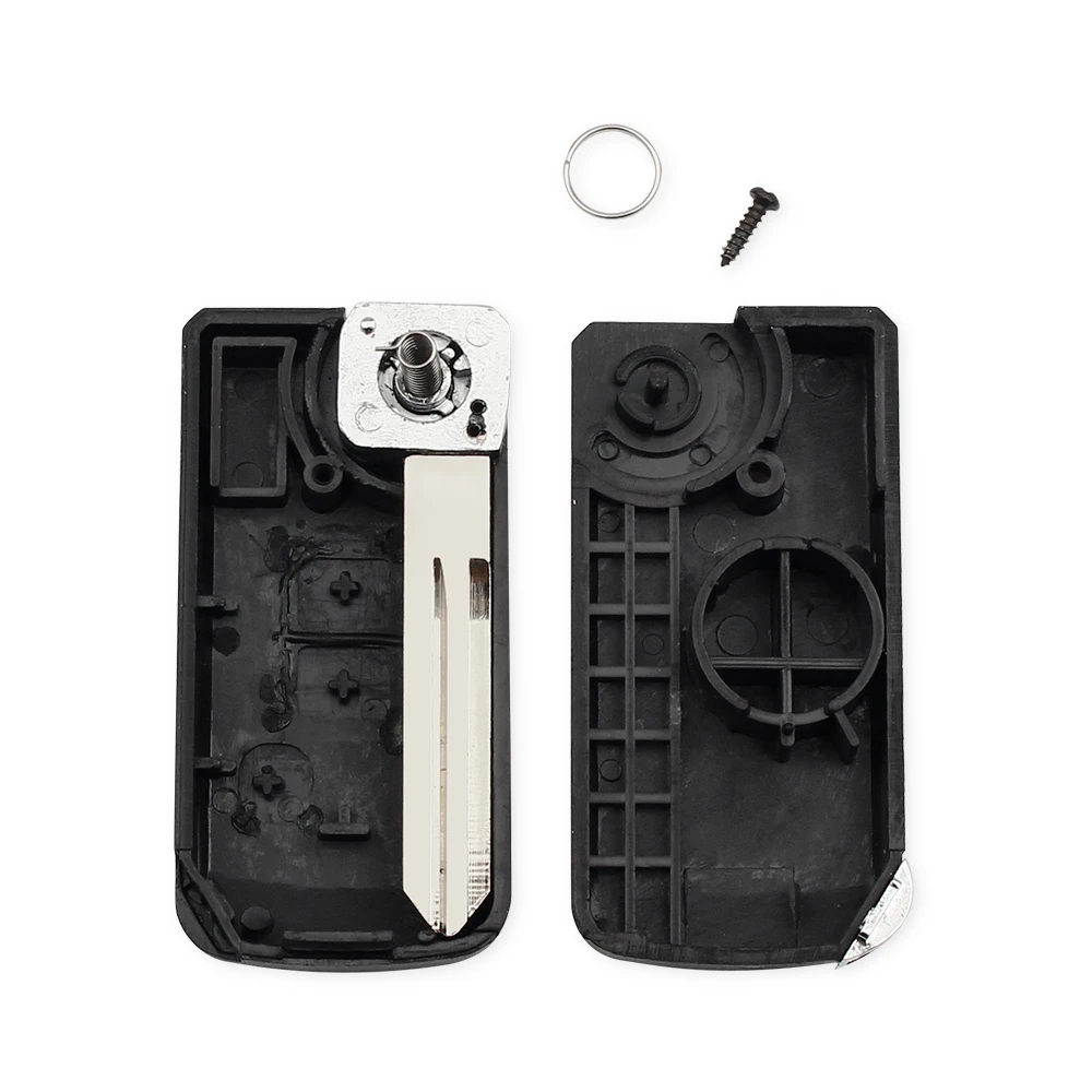 Чехол KEYYOU с откидной крышкой и для автомобиля Nissan Qashqai Micra Navara 350Z Pathfinder Sunny 2/3