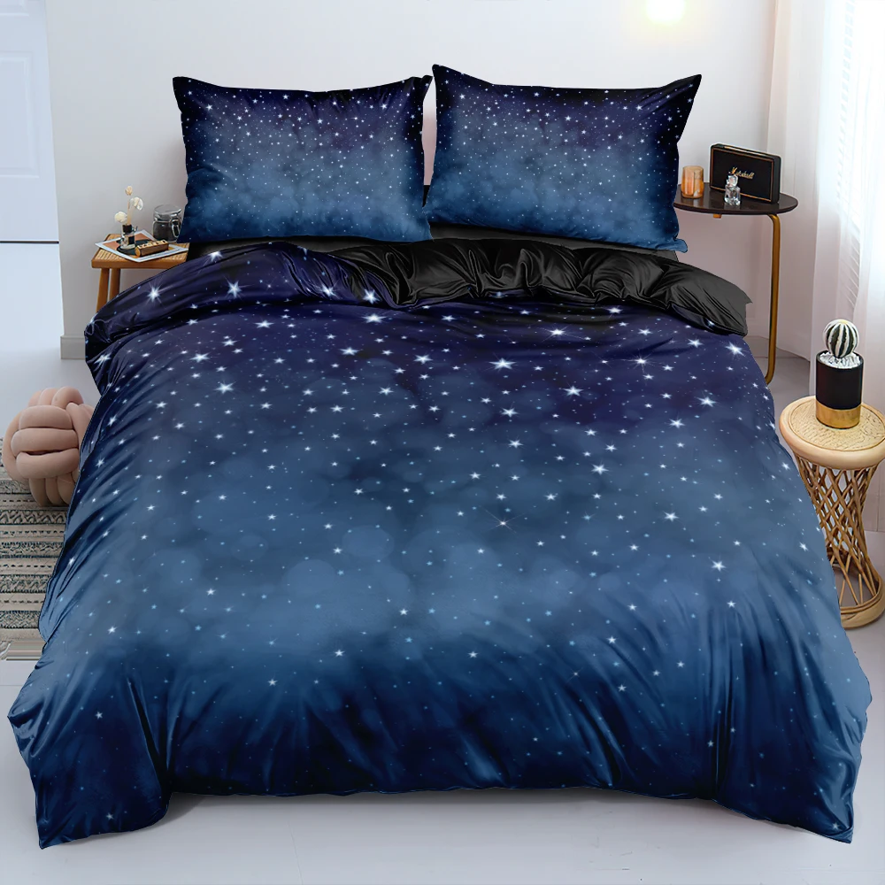 

Starry Pattern Duvet Cover Pillow Shams Bed Set Twin Full/Double Queen King Sizes Soft And Comfortable Quality Home Textiles