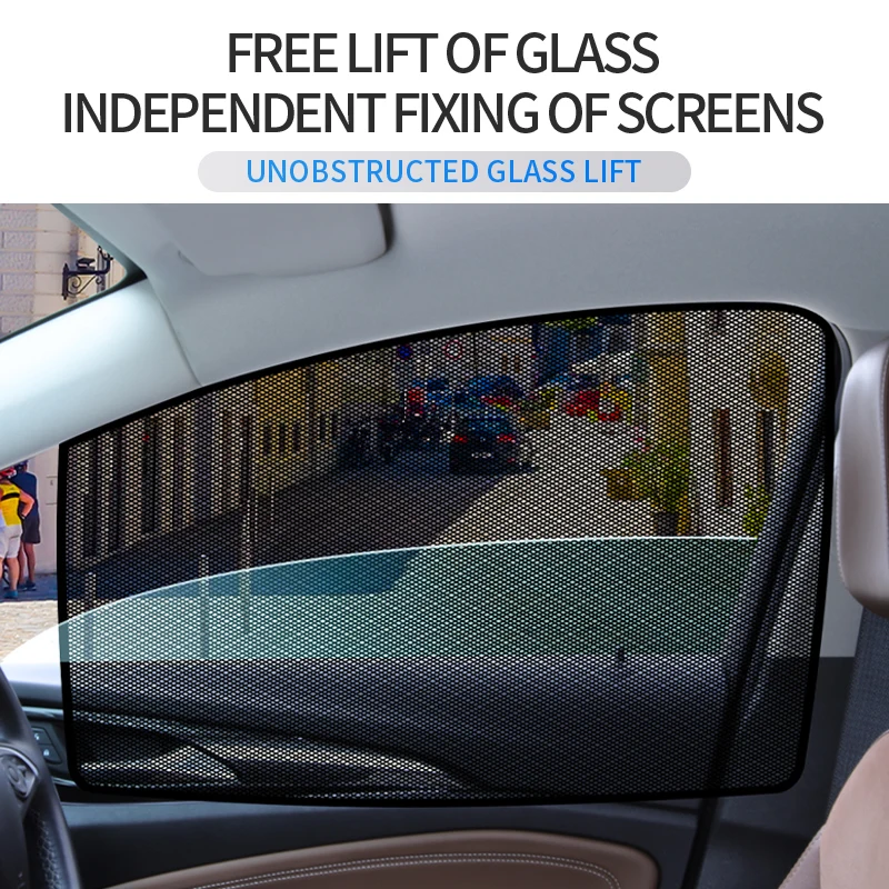 Car Sun Shades for Side and Rear Window (4 Pack) - Car Sunshade Protector - Protect your kids and pets in the back seat from sun
Car Sun Shades for Side and Rear Window (4 Pack) - Car Sunshade Protector - Protect your kids and pets in the back seat from sun