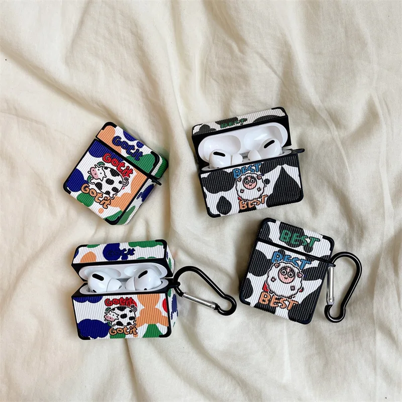 PU Leather Milk Cow Sheep 2021 AirPods 3 Case Apple AirPods 2 Case Cover AirPods Pro Case IPhone Earphone Accessories
PU Leather Milk Cow Sheep 2021 AirPods 3 Case Apple AirPods 2 Case Cover AirPods Pro Case IPhone Earphone Accessories