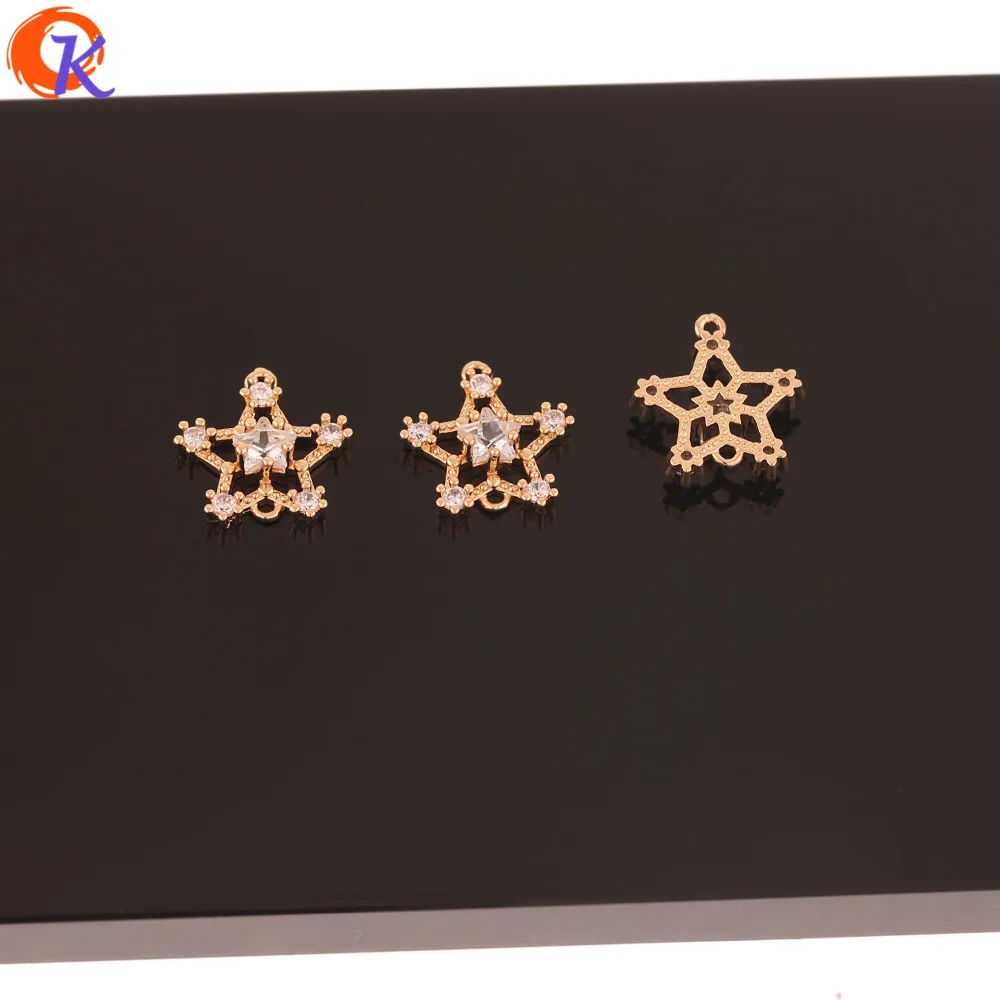 Cordial Design 50Pcs 14*15MM Jewelry Accessories/Earrings Connectors/CZ Charms/Star Shape/Hand Made/Earring Findings/DIY Making
Cordial Design 50Pcs 14*15MM Jewelry Accessories/Earrings Connectors/CZ Charms/Star Shape/Hand Made/Earring Findings/DIY Making