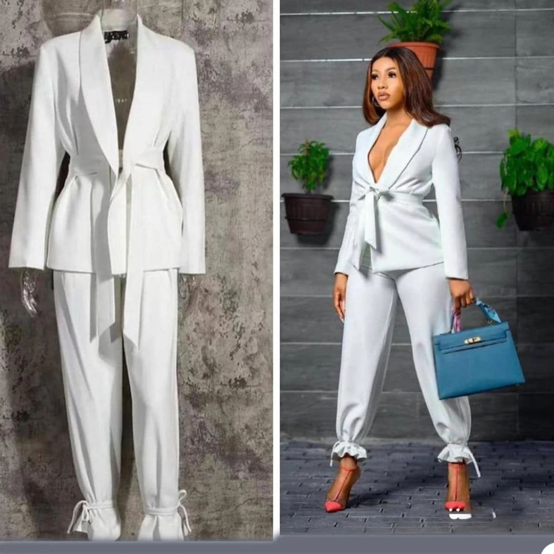 White Bridal Women Suits With Belt Bride Party Prom Tuxedos Blazer Red Carpet Leisure Outfit Suit (Jacket+Pants)
White Bridal Women Suits With Belt Bride Party Prom Tuxedos Blazer Red Carpet Leisure Outfit Suit (Jacket+Pants)