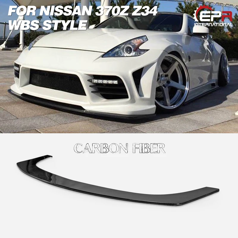 For Nissan 09 Onwards 370Z Z34 WBS Style Carbon Fiber&Fiber Glass Front Splitter Bumper Lip Car Accessories
For Nissan 09 Onwards 370Z Z34 WBS Style Carbon Fiber&Fiber Glass Front Splitter Bumper Lip Car Accessories