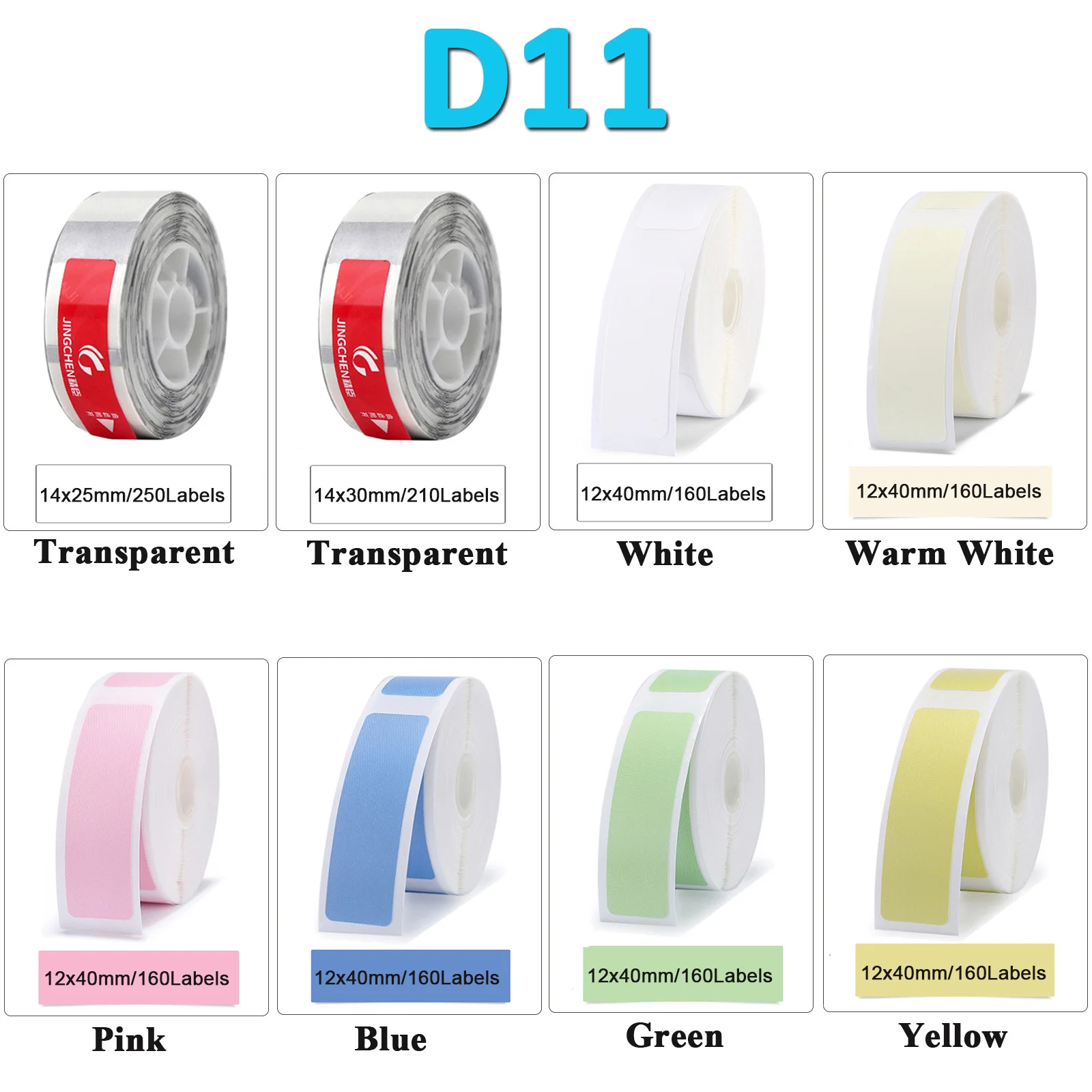 

Niimbot D11 Mini Label Printer Sticker Paper Waterproof Anti-Oil Tear-Resistant All Size All Color for Shop Price Tag Home