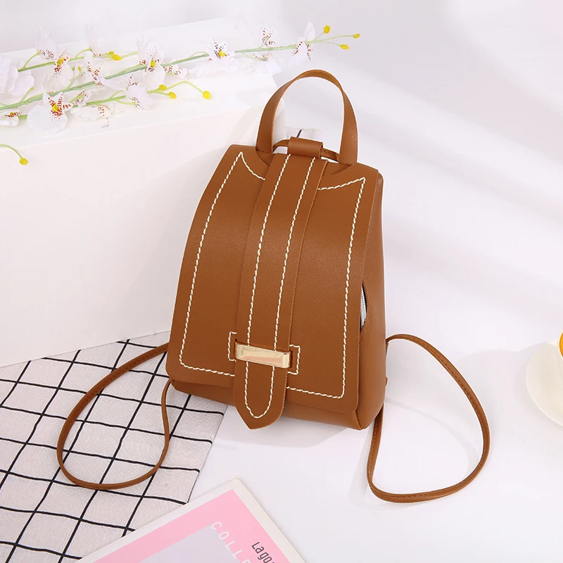 Women's Backpack PU Leather cover Sewing thread Satchel School Rucksack Bags Travel Shoulder bag for girl
Women's Backpack PU Leather cover Sewing thread Satchel School Rucksack Bags Travel Shoulder bag for girl