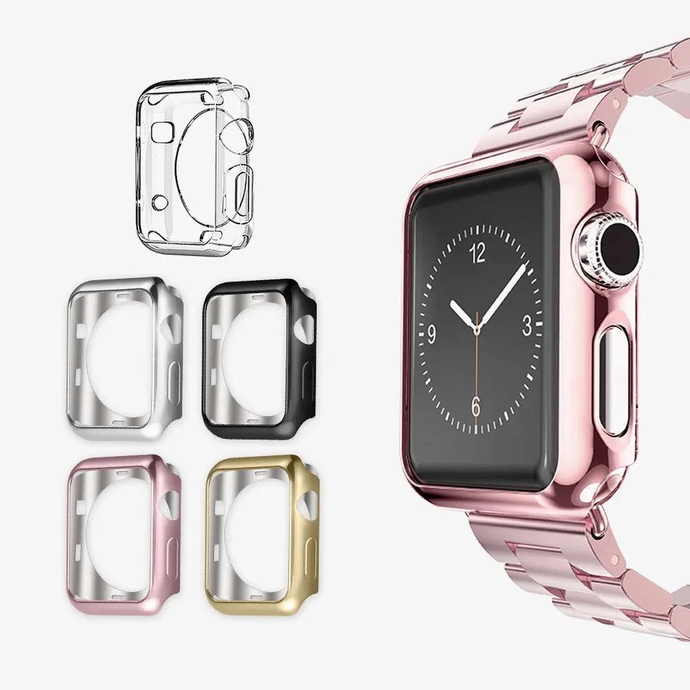 Bumper Protector for iwatch, Soft TPU Protective Case, Ultra Thin, Scratch Resistant, for Apple Watch Series 5 4 3 2 1
Bumper Protector for iwatch, Soft TPU Protective Case, Ultra Thin, Scratch Resistant, for Apple Watch Series 5 4 3 2 1