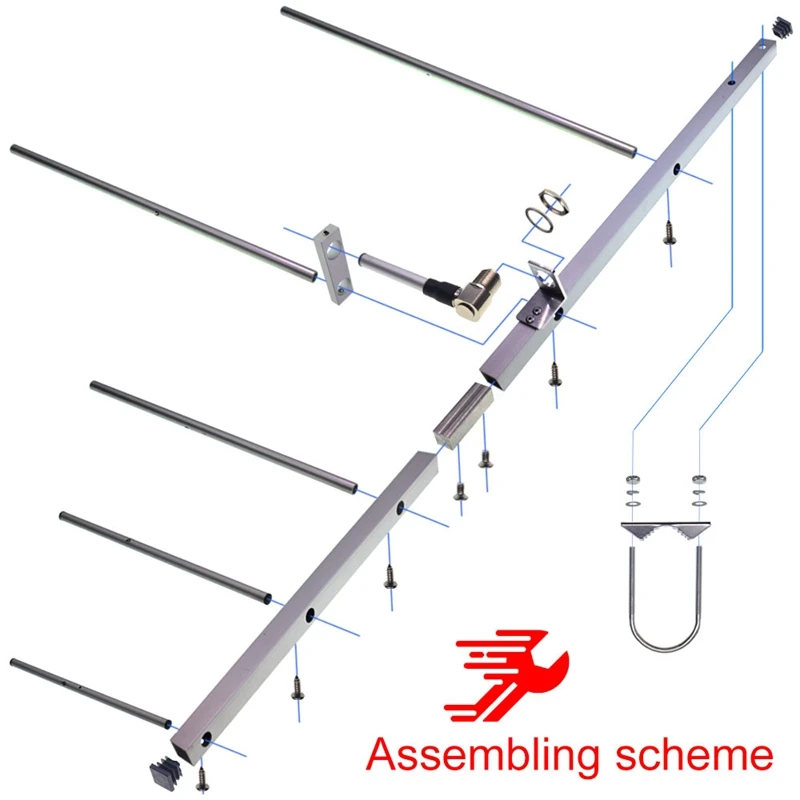 Yinitone AY02 Yagi Antenna Female Connector Walkie Talkie Radio Antenna 
Yinitone AY02 Yagi Antenna Female Connector Walkie Talkie Radio Antenna